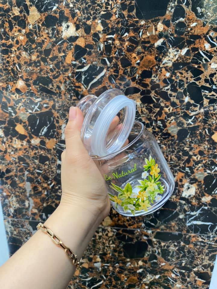 Set 3 hủ thuỷ tinh có nắp 500ml