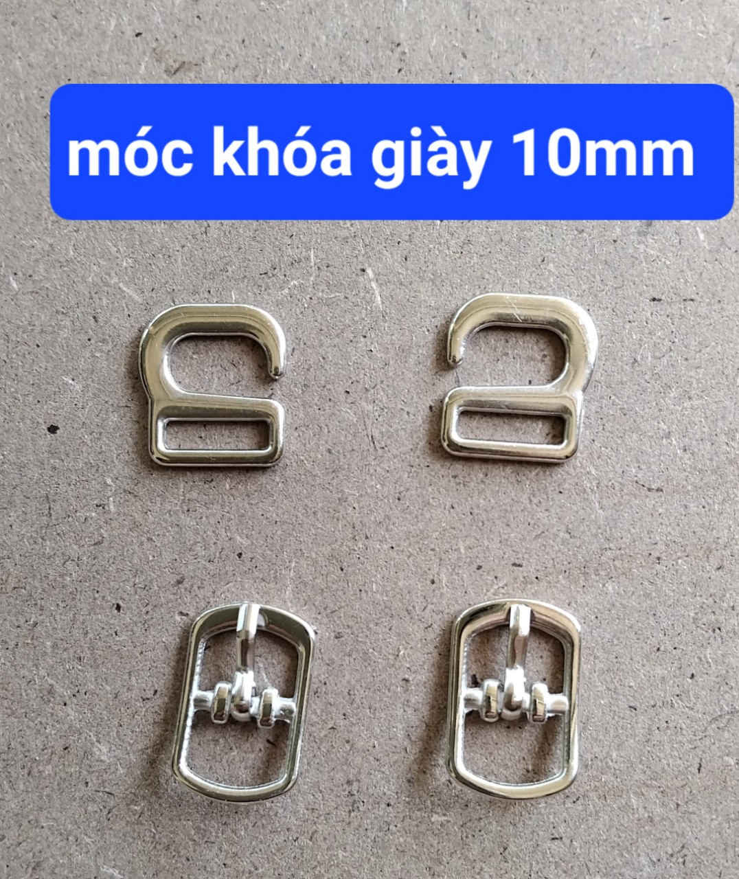 khóa móc giày .khoen móc giày 1cm..0,8cm