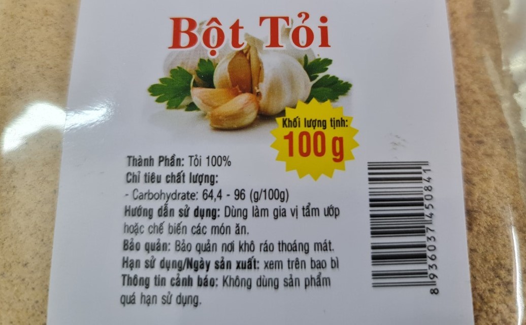 (gói 100g) BỘT TỎI ĐẠI ĐỒNG THUẬN Garlic Powder