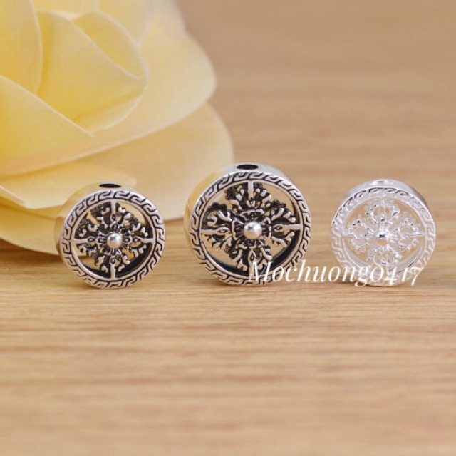 [S925] Charm bạc thái bánh xe pháp luân - MH906