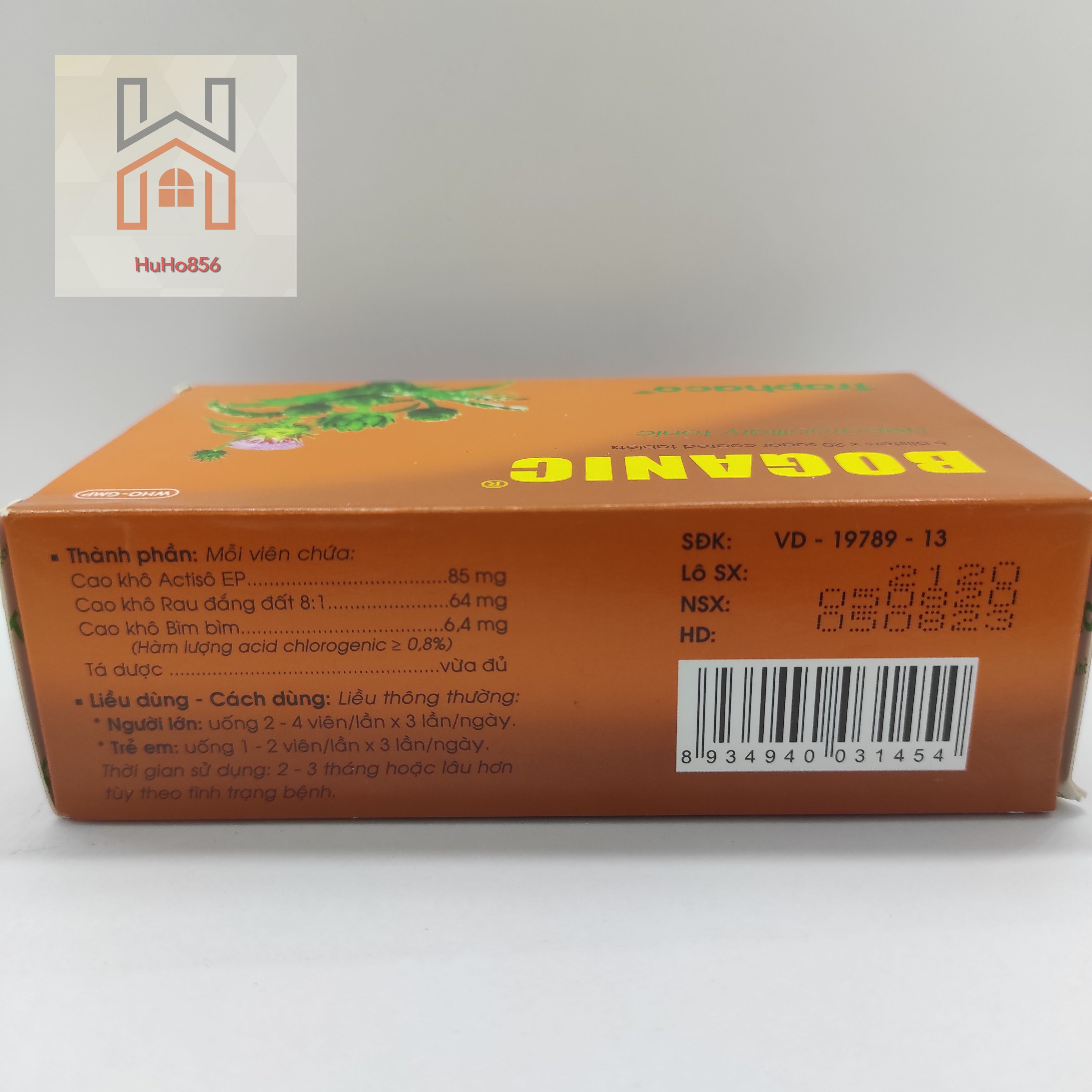 BOGANIC - Hộp 100 viên bao đường