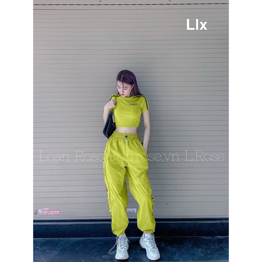 Set Croptop Bom Thụng - set bộ thể thao