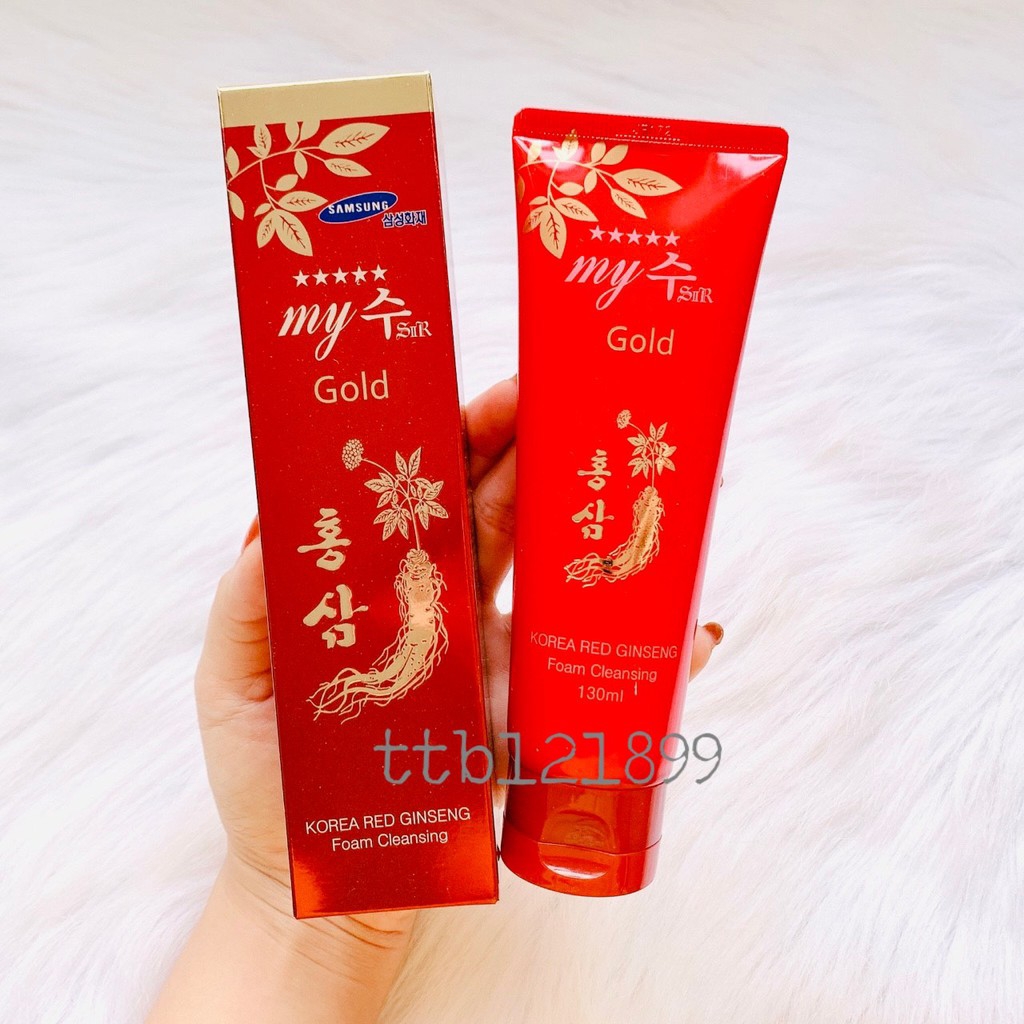 SỮA RỬA MẶT NHÂN SÂM ĐỎ MY GOLD - TEPLIS Cosmetics