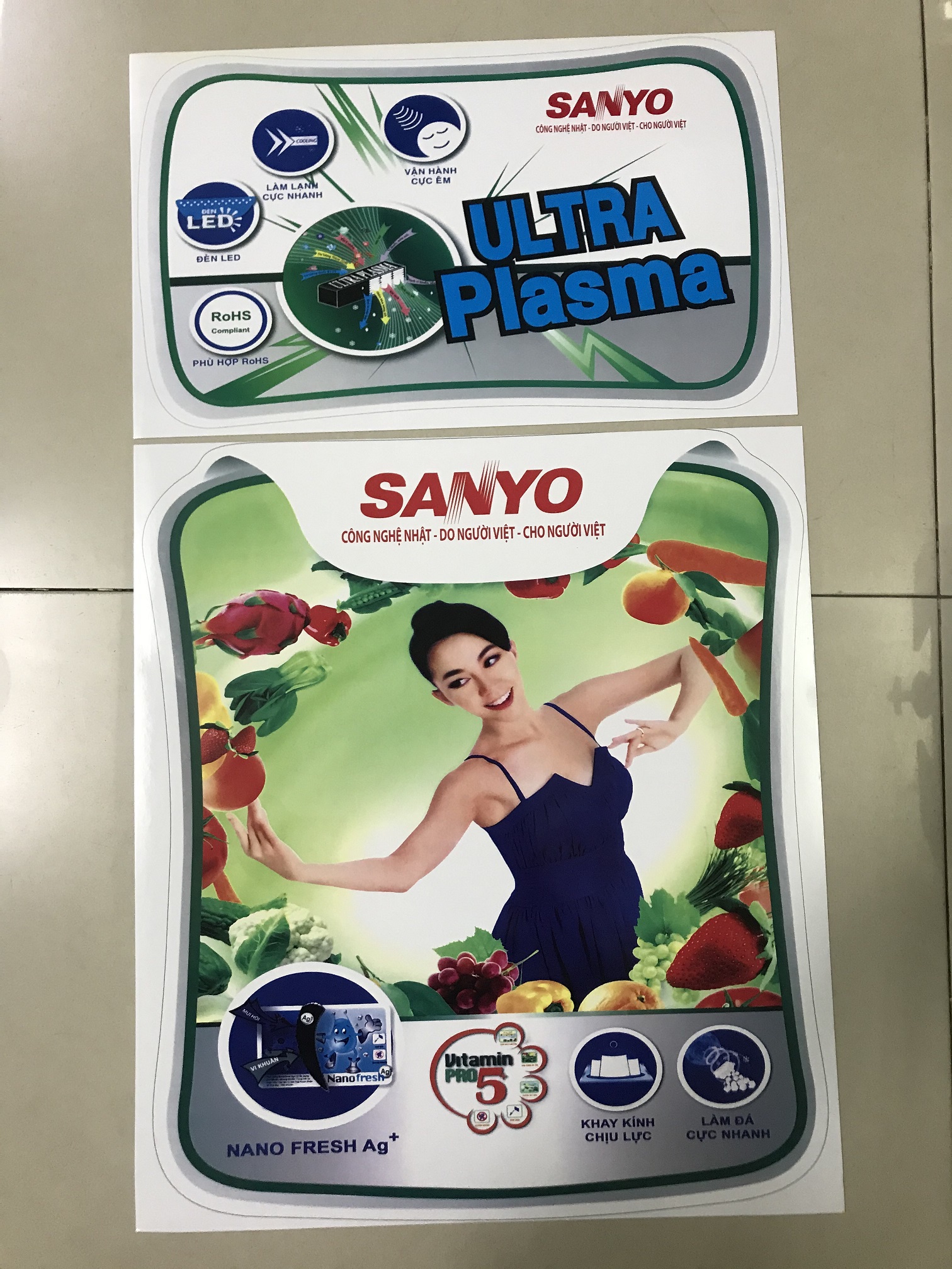[HCM]Combo 10 tem dán tủ lạnh Sanyo / Combo 10 miếng dán tủ lạnh Sanyo (mẫu 7)