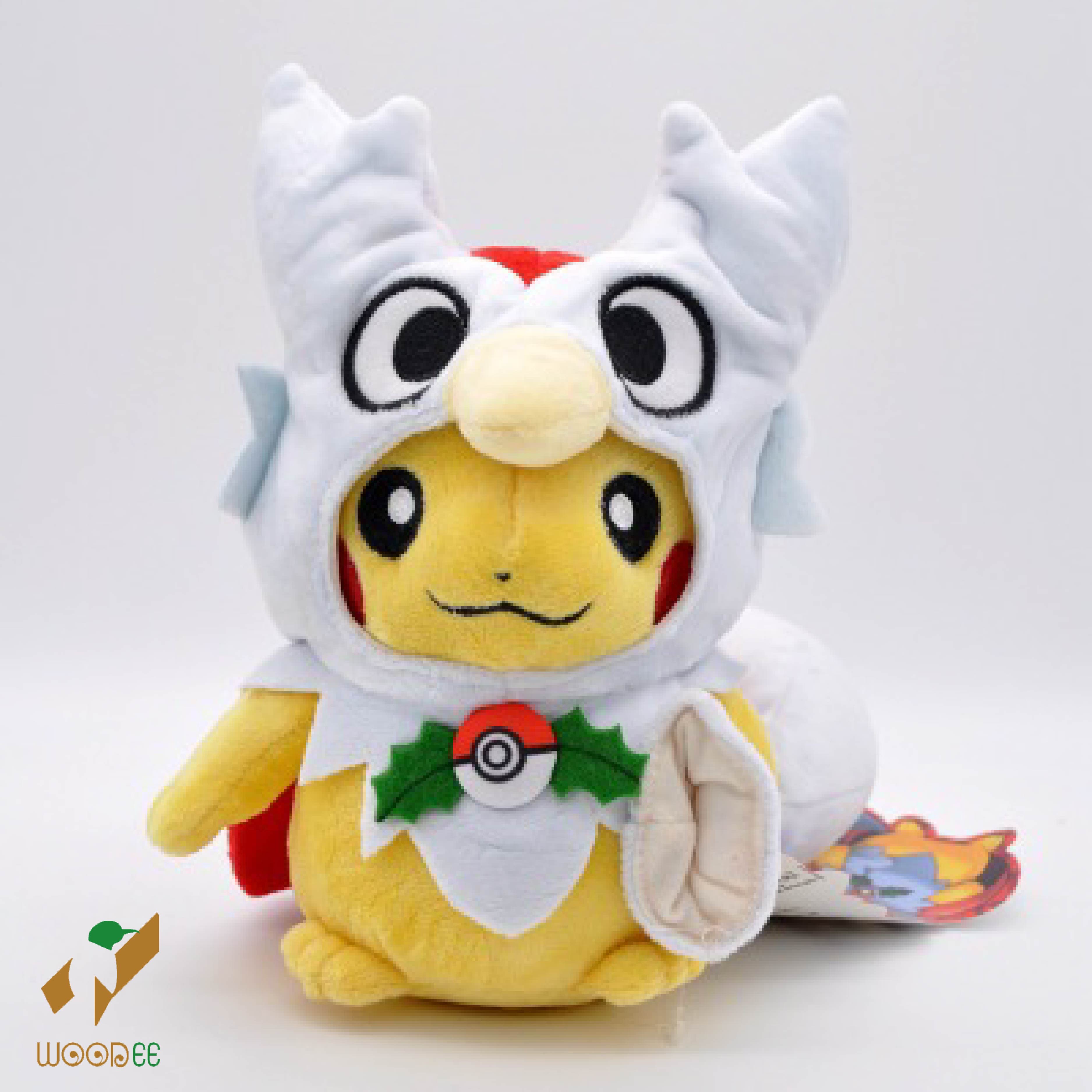 (Hàng Nhật)Gấu bông pokemon Pikachu Cosplay Delibird 25cm
