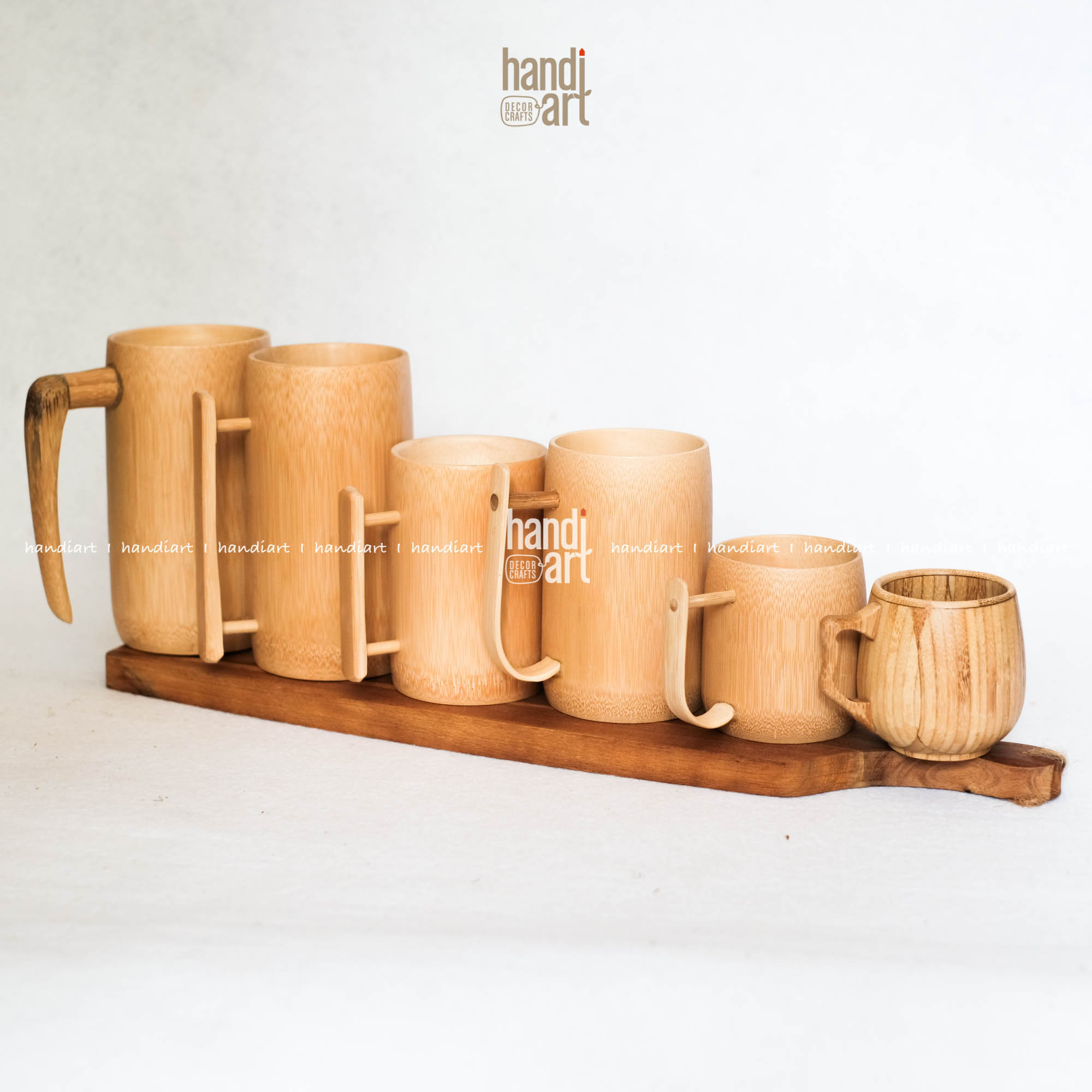 [HCM]Ly tre có quai - Cóc tre - Ly tre handmade