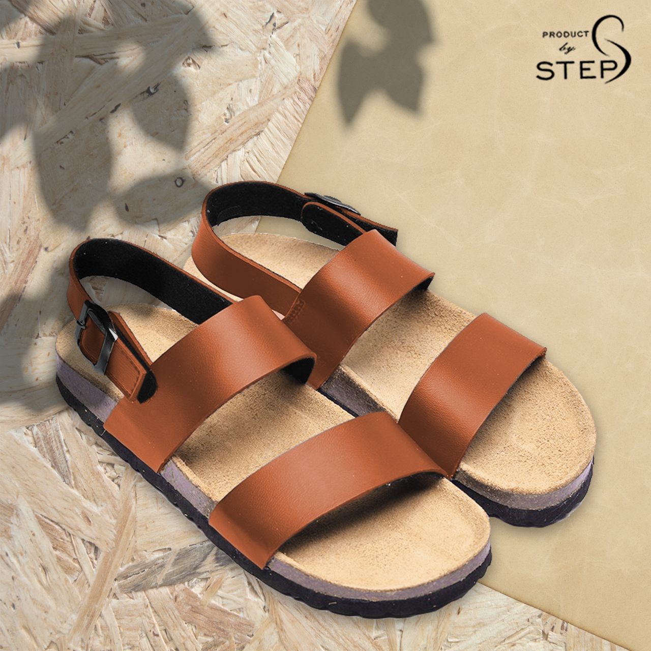 [Sandal] Giày đế trấu Unisex Giả da quai đôi (size 35-45)