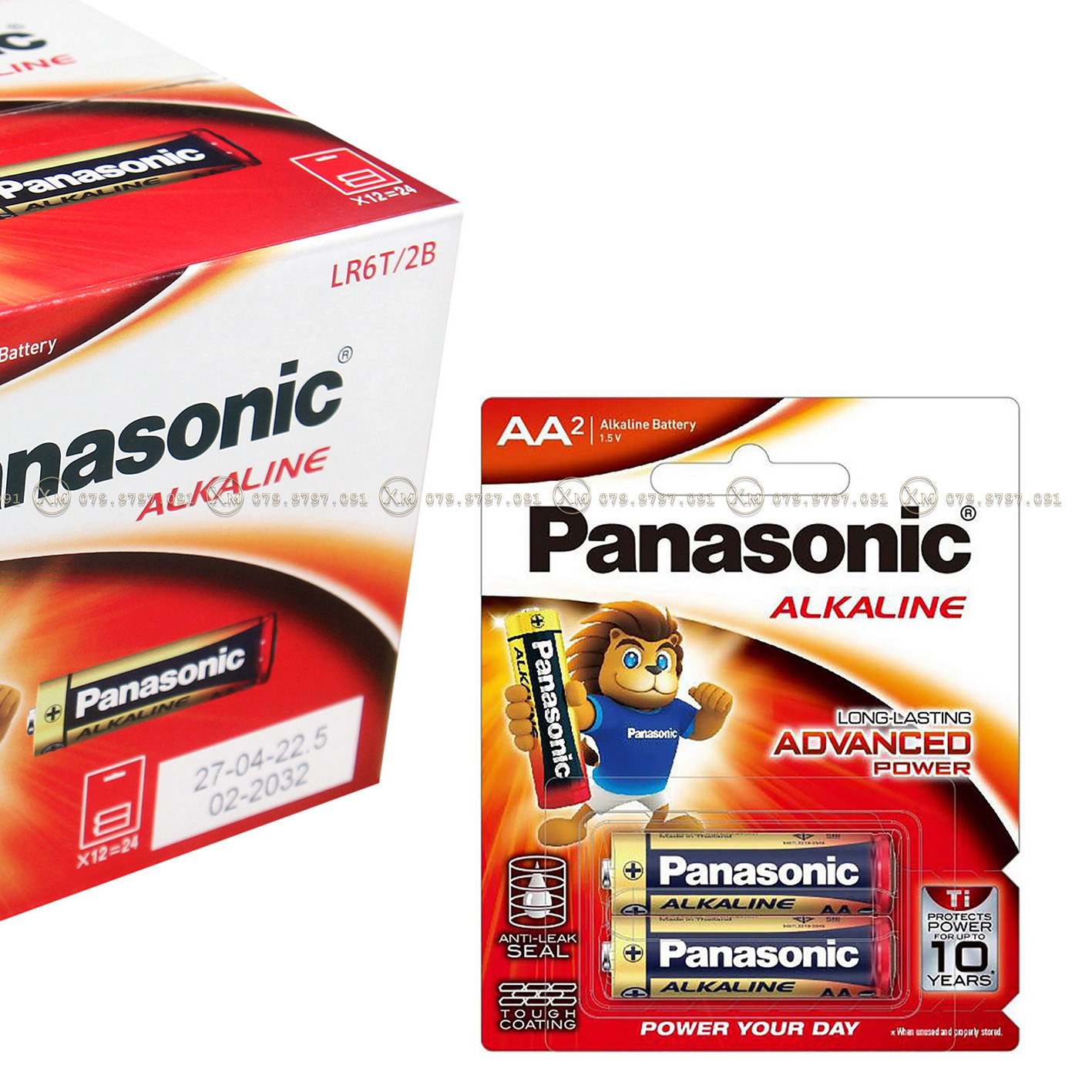 Hộp 12 cặp pin Panasonic Alkaline AA