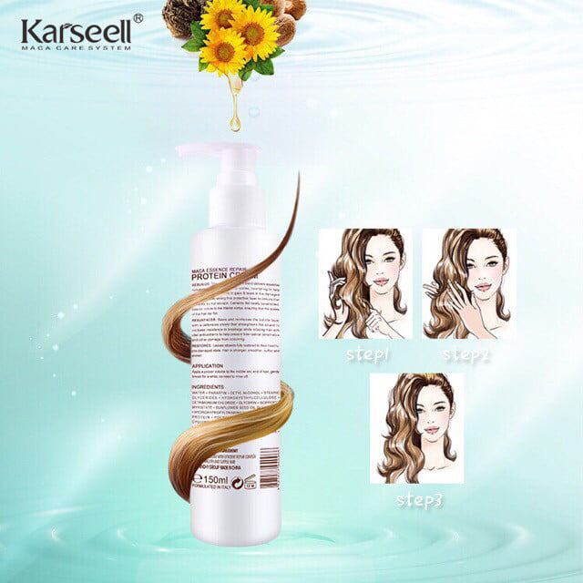 XẢ KHÔ SIÊU MƯỢT TÓC KARSEELL PROTEIN CREAM 150ML