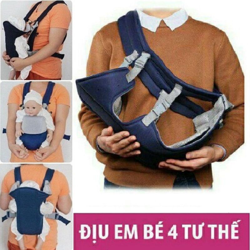 Đai - Địu 4 tư thế đa năng an toàn cho bé 0-3 tuổi - hàng Việt Nam
