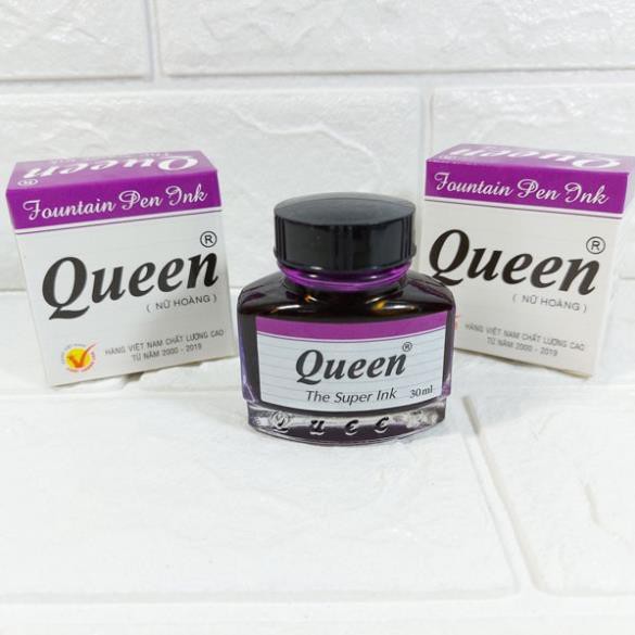 Mực viết máu Queen - Mực Queen Đen - Tím 30 (ml)