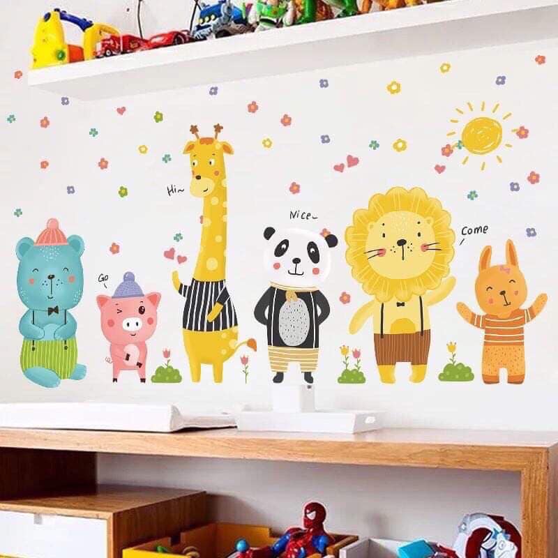 DECAL DÁN TƯỜNG CÁC LOẠI ĐỘNG VẬT 2