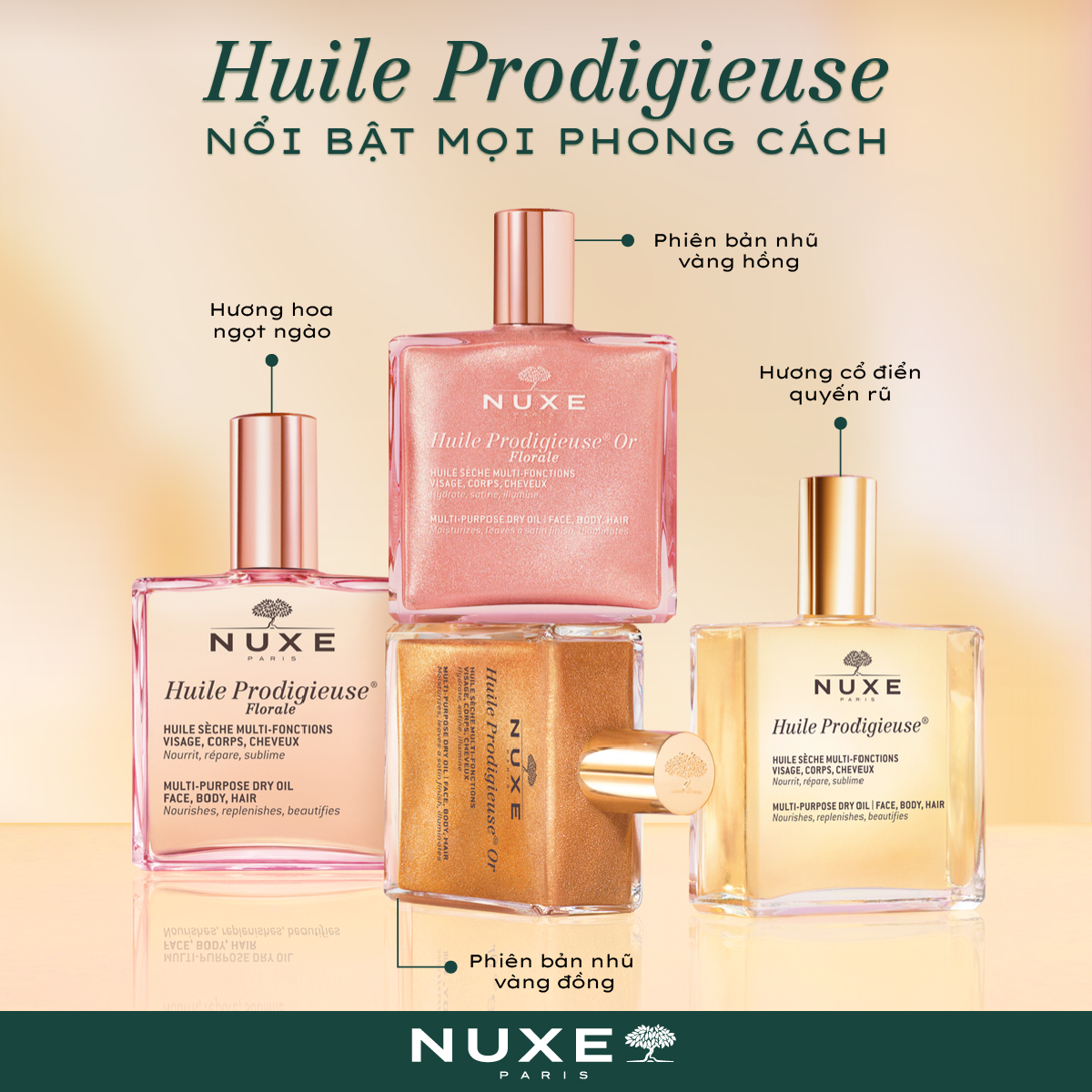 Dầu khô đa năng Nuxe Huile Prodigieuse® 100ml