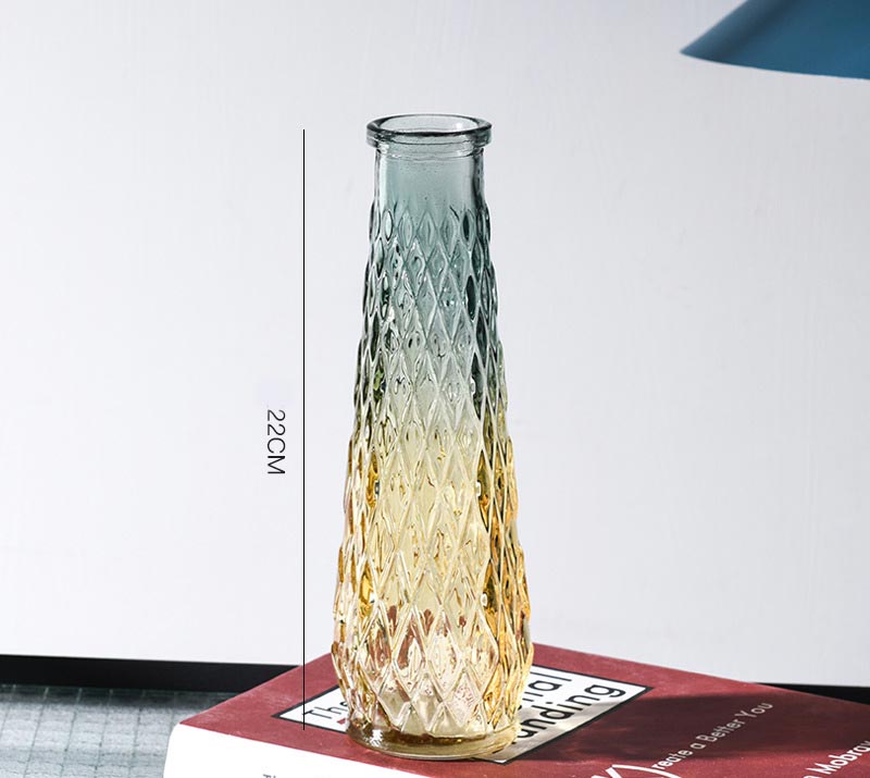 [DECOR] Bình hoa thủy tinh gradient, bình cắm hoa, lọ hoa - BH06