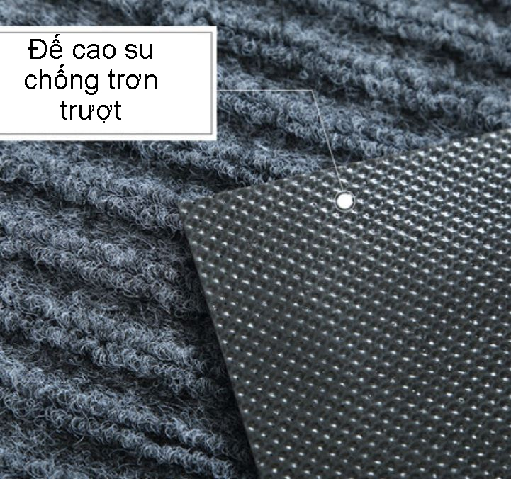 Thảm chùi chân nỉ 120x180cm đế cao su chống trơn. Thảm trải sàn.