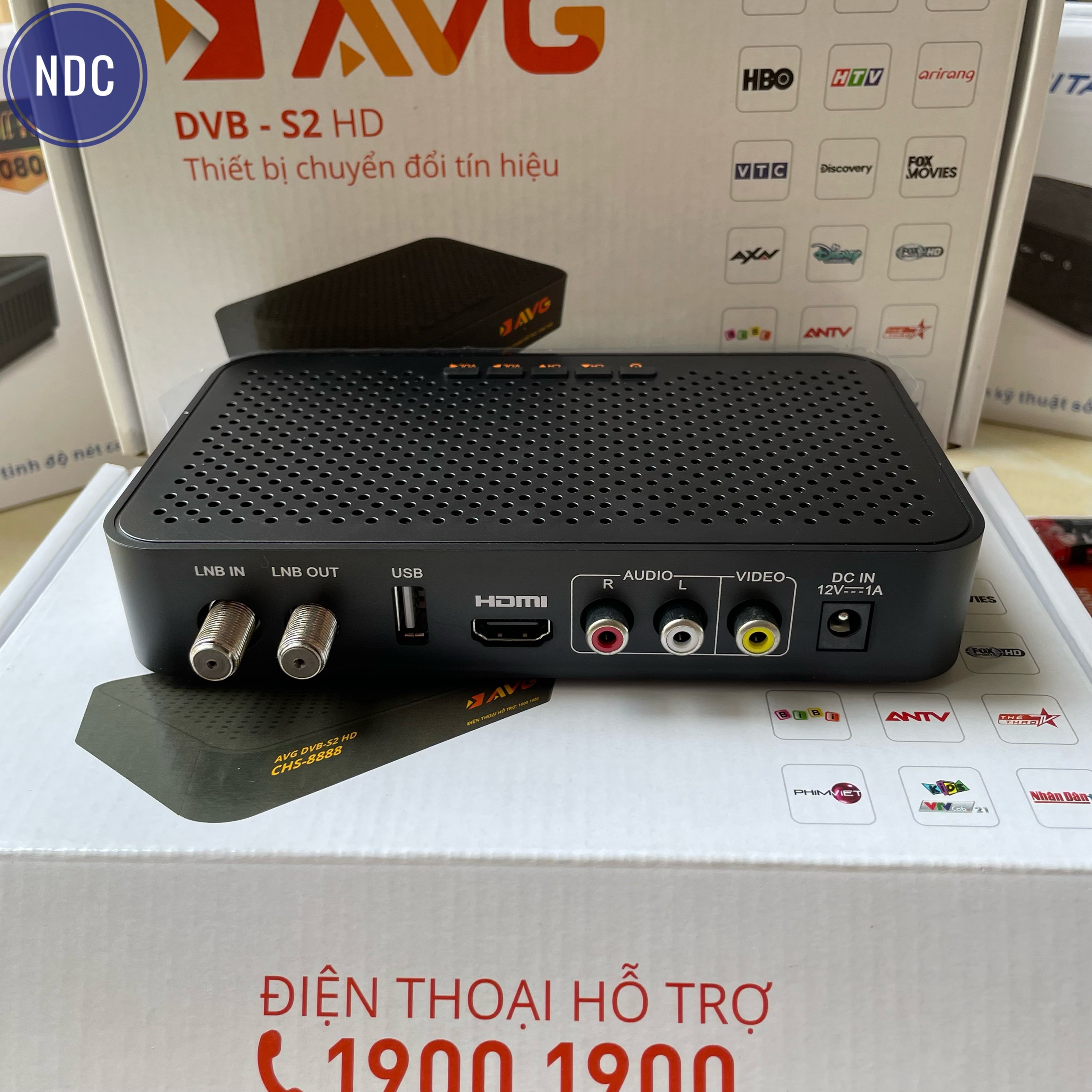 Bộ Đầu MobiTV AVG DVB-S2 HD (Có 8T, 12T TB) Dùng Chảo