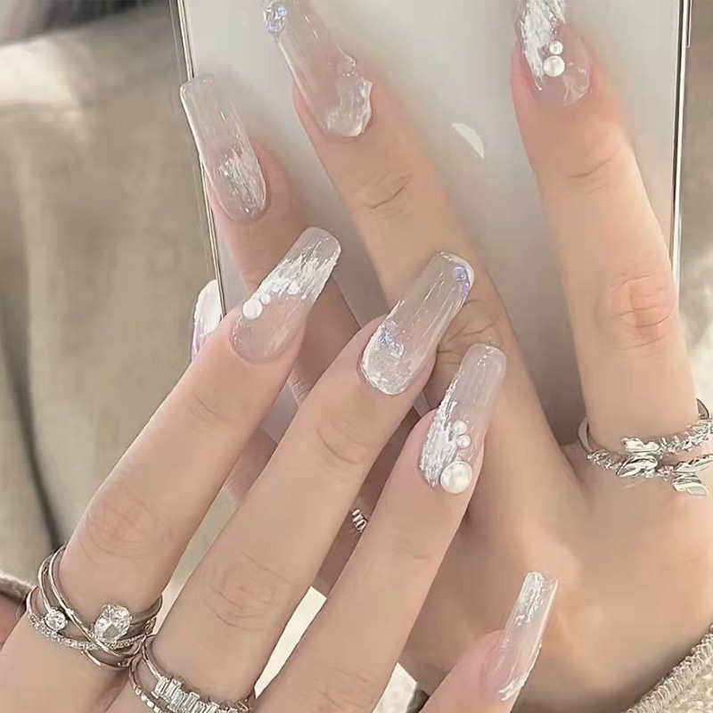 Gel Xi Măng Huaxi Trắng Đen Trang Trí Móng