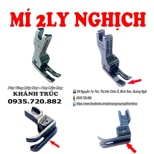 Chân vịt mí 2ly NGHỊCH máy may 1kim công nghiệp