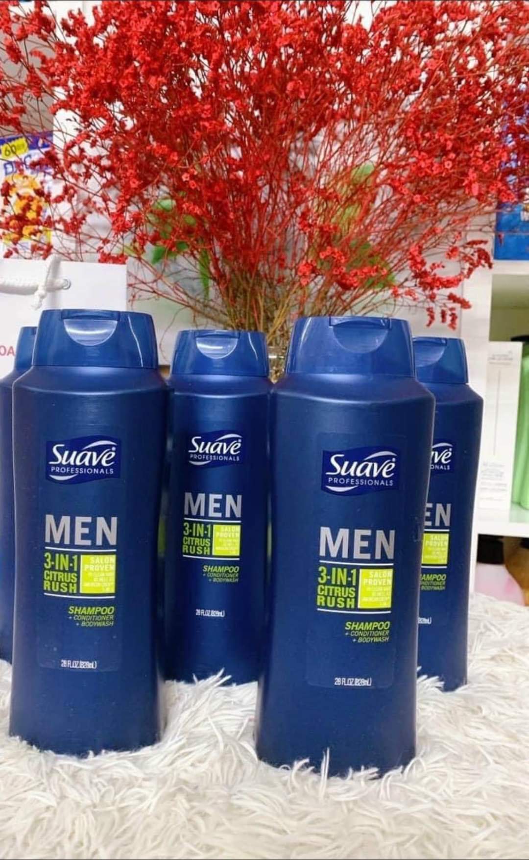 TẮM GỘI XẢ 𝟯 𝗧𝗥𝗢𝗡𝗚 𝟭 𝗦𝗨𝗔𝗩𝗘 𝗠𝗘𝗡 𝟯-𝗜𝗡-𝟭-Mỹ-chai 828ml