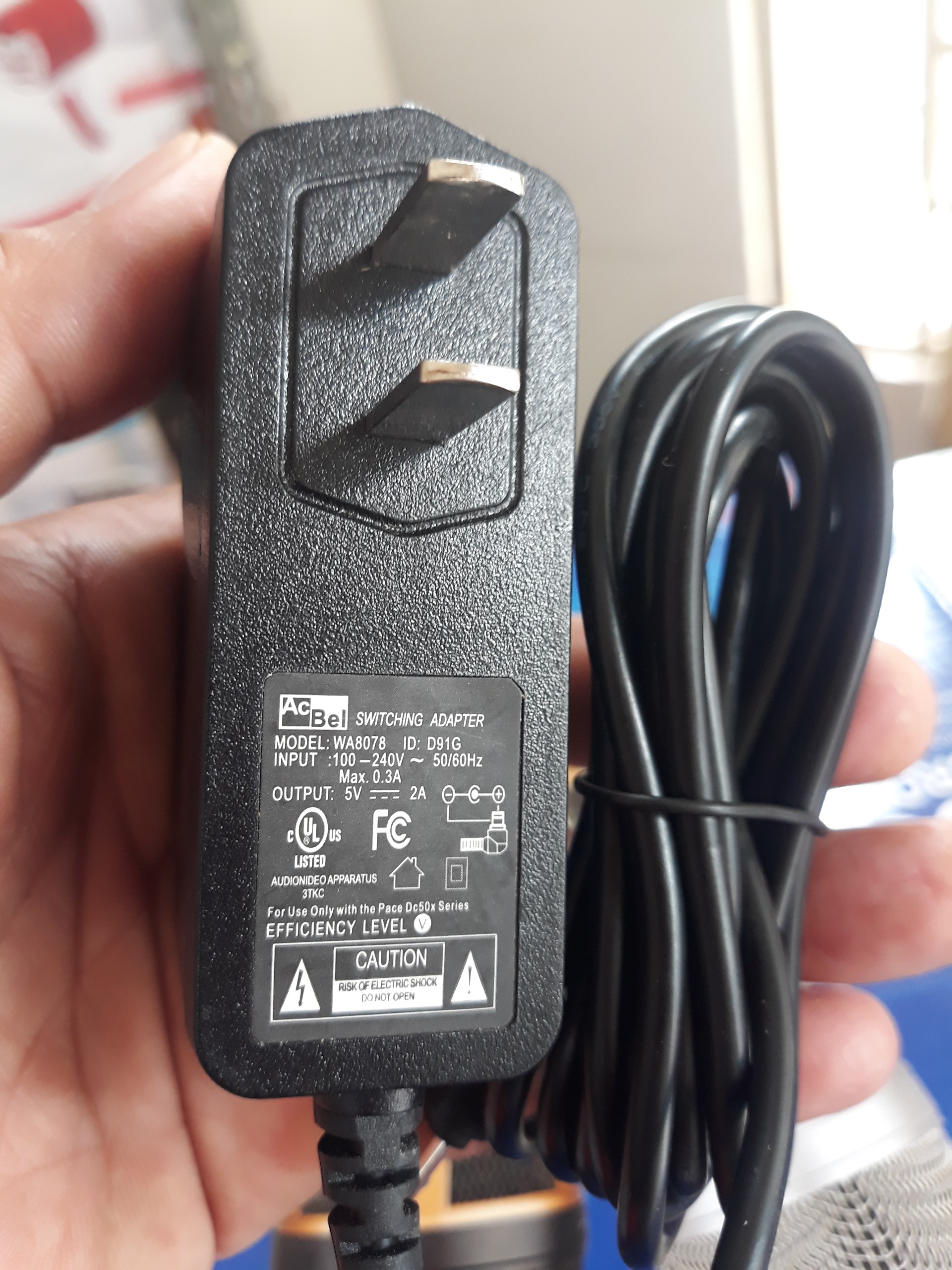 Nguồn Camera IP ACBEL 5V - 2A Chui Micro Dùng Cho Yoosee, Imou, Ezviz