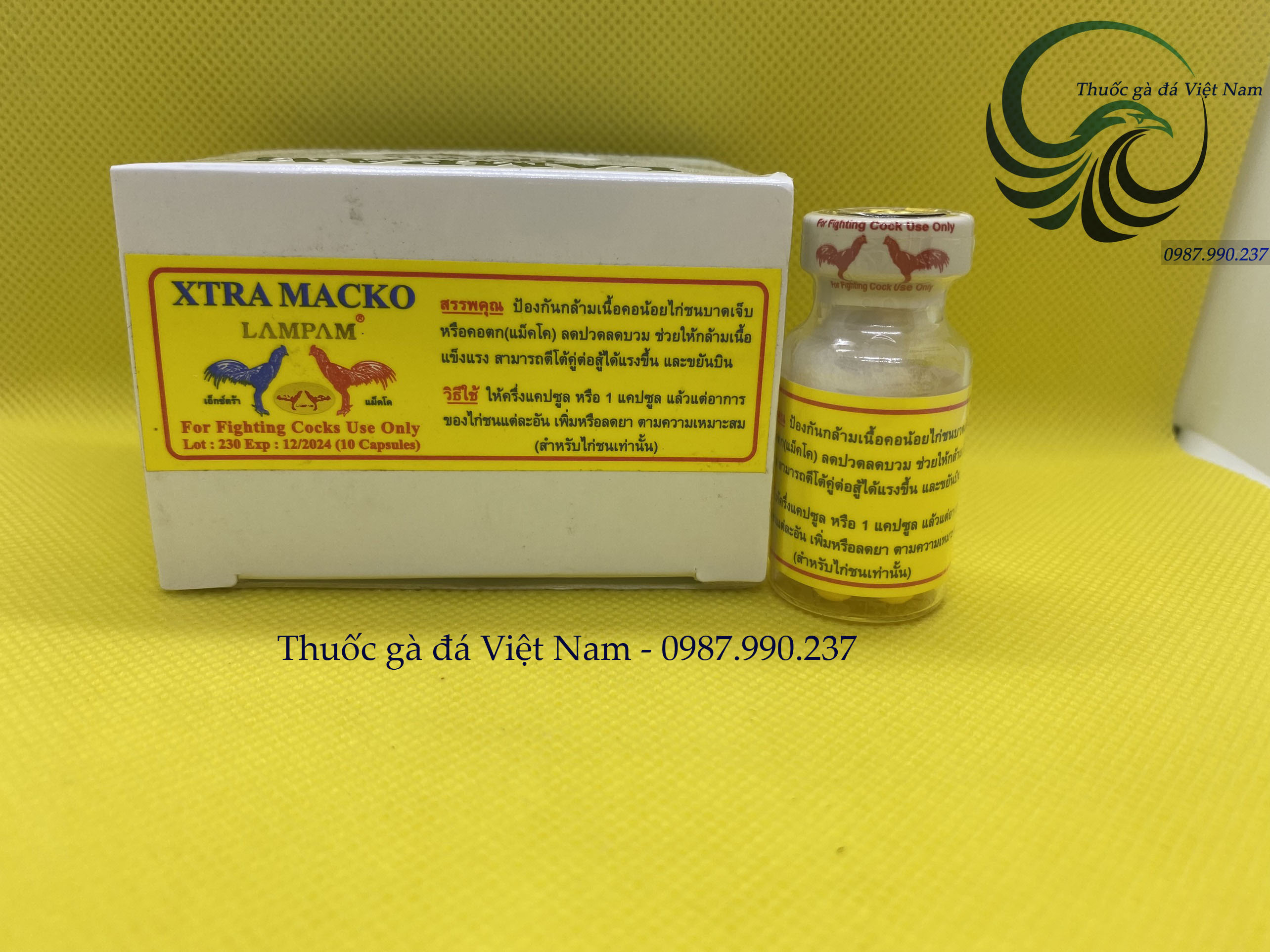 Thuốc gà đá Extra Macko Nhộng Vàng