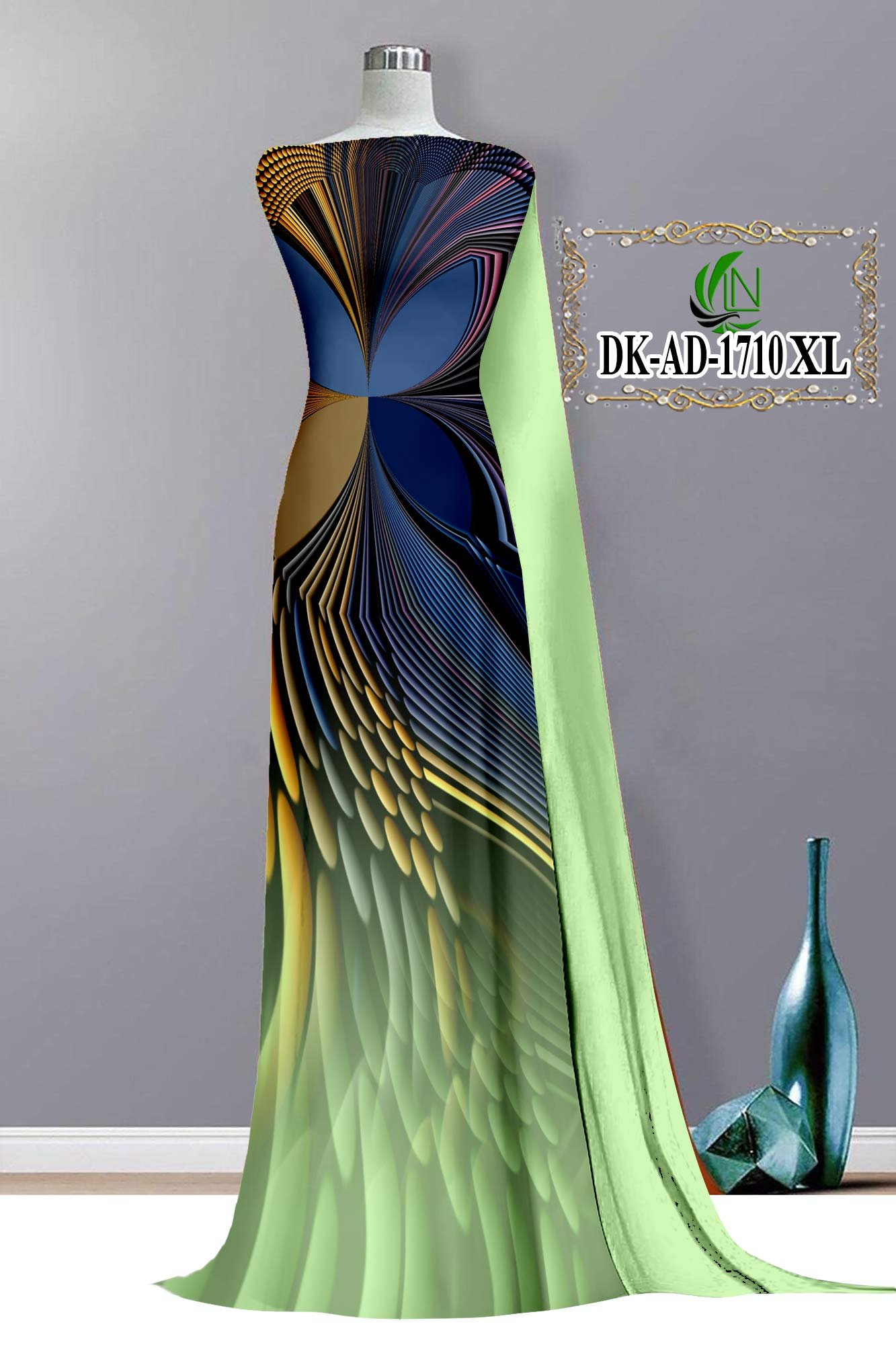 Vải Áo Dài 3D Bộ Họa Tiết 3D