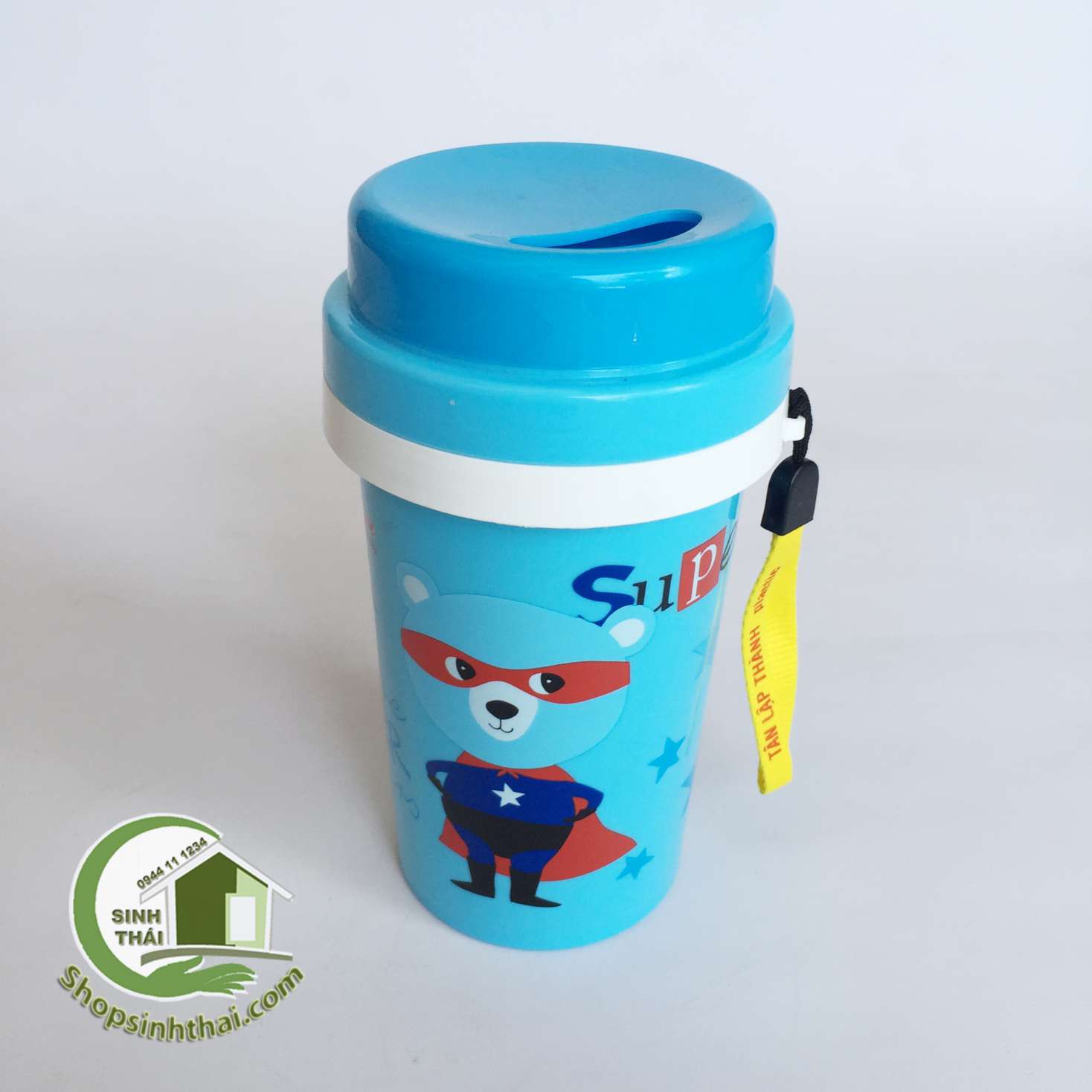 Bình nước giữ nhiệt có ống hút 700ml cho bé - giao màu ngẫu nhiên