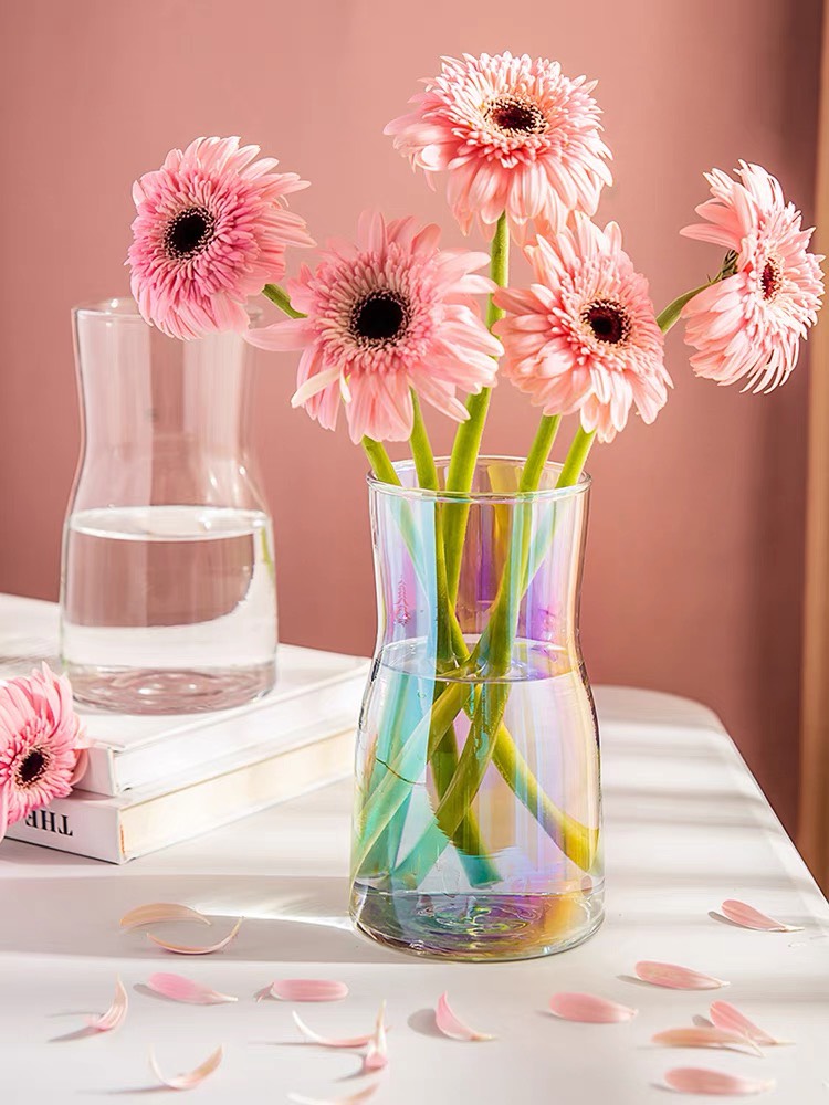 (giá dùng thử) Lọ hoa thủy tinh Daisy - Phong Cách Bắc Âu đơn giản