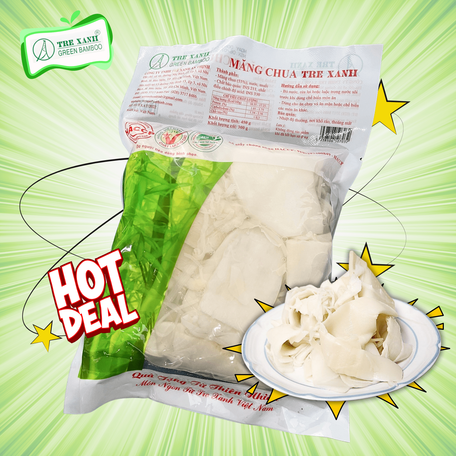 Lining safe 300g uncooked bamboo asparagus safe