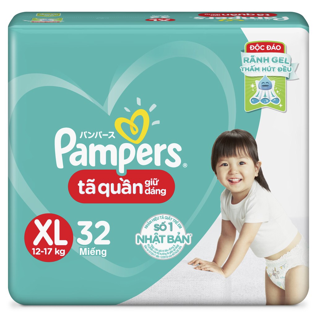 PAMPERS TÃ QUẦN GIỮ DÁNG L36 (9-14KG)