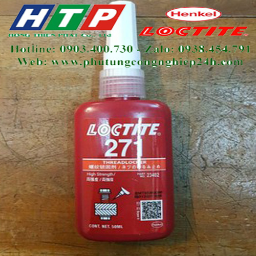 Keo 271-50ml khóa ren màu đỏ