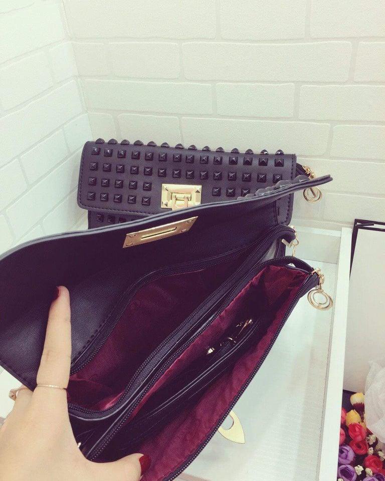 Clutch Thời Trang Nữ Nạm Đinh 3M31