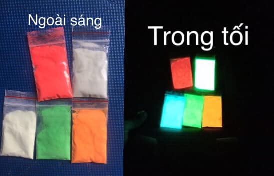 bột dạ quang phát sáng trong đêm gói 6gr,