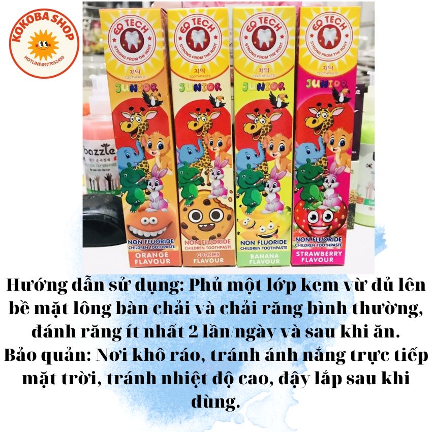 Kem Đánh Răng Trẻ Em Nuốt được .