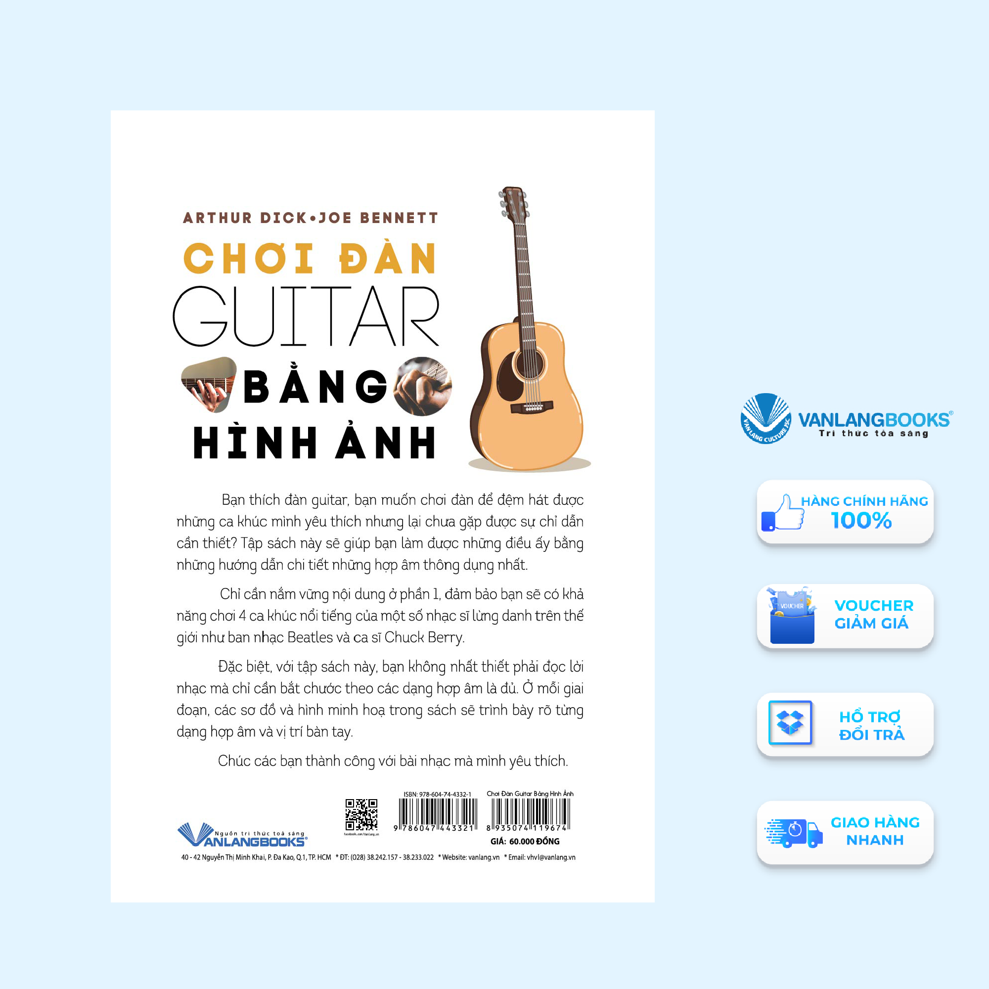 Sách - Chơi Đàn Guitar Bằng Hình Ảnh-Vanlangbooks