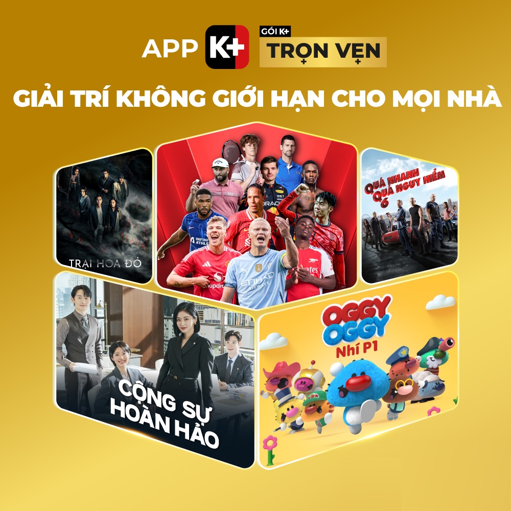 App K+ Gói Trọn Vẹn 02 tháng (tặng thêm 01 tháng)