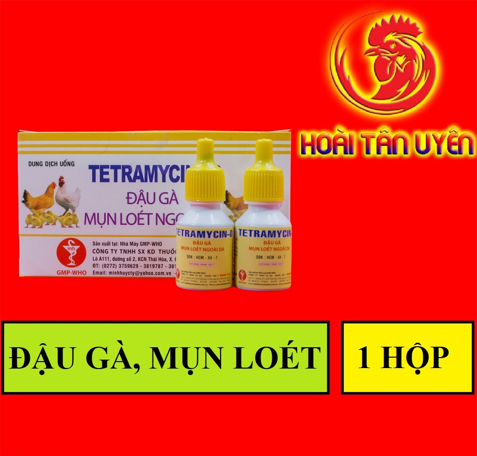 TETRAMYCIN ĐẬU GÀ 1 HỘP 10 LỌ