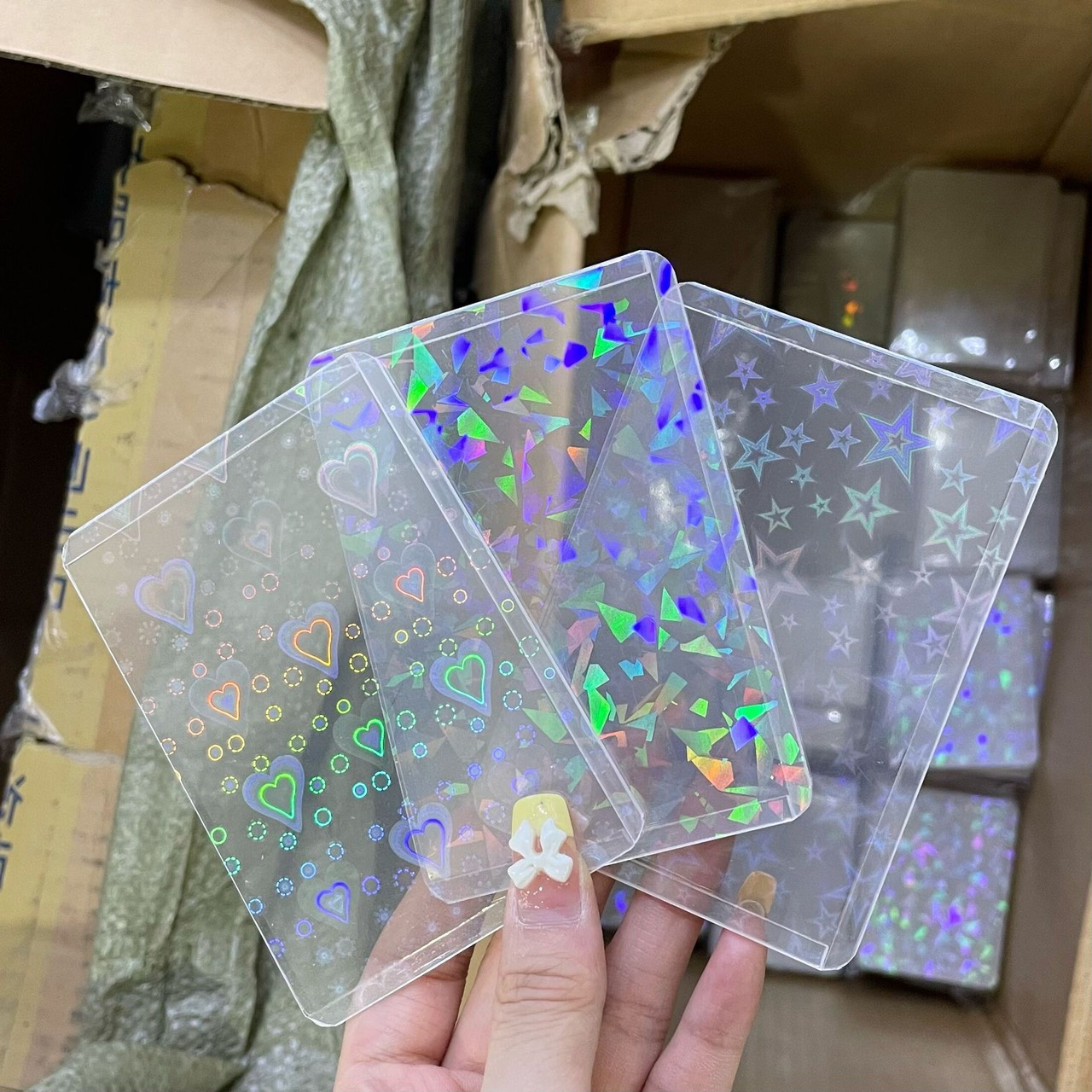 Combo tấm toploader lấp lánh hologram siêu xinh - MEE