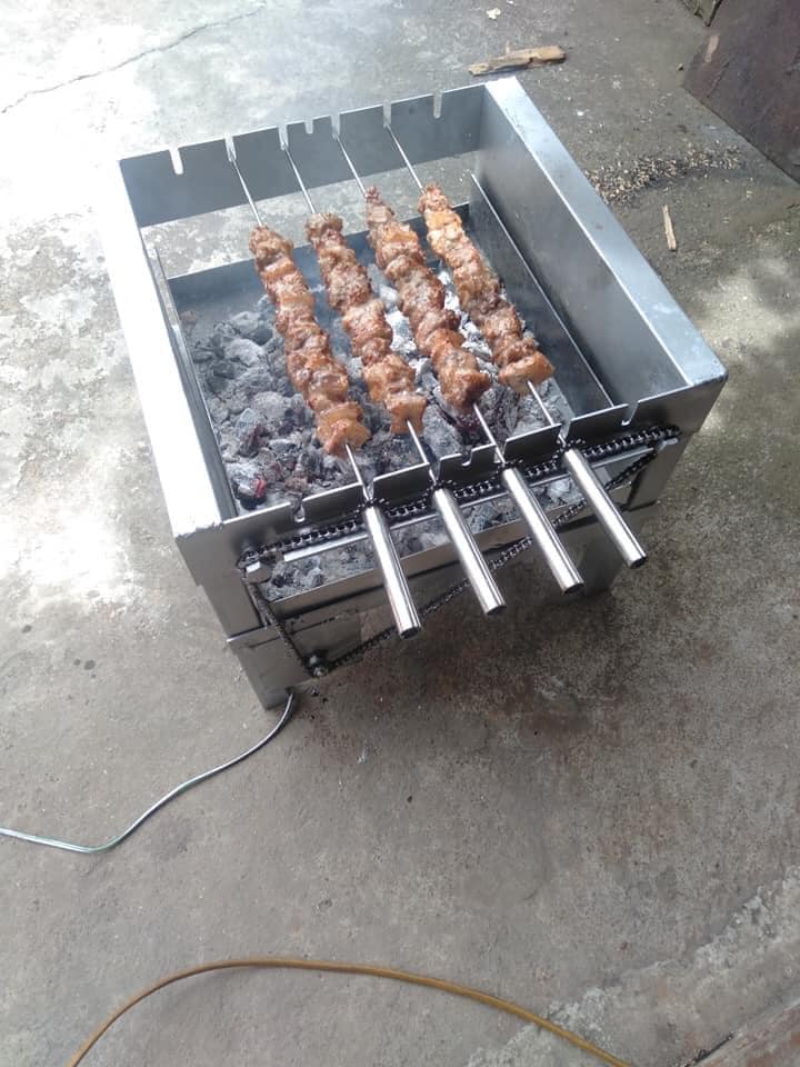 Máy nướng thịt nướng gà 6 xiên size nhỡ