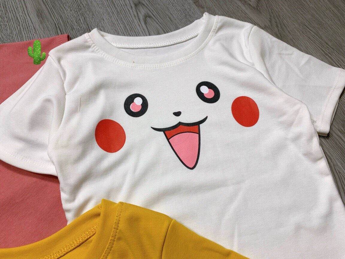 [HCM]Áo croptop tay ngắn pikachu