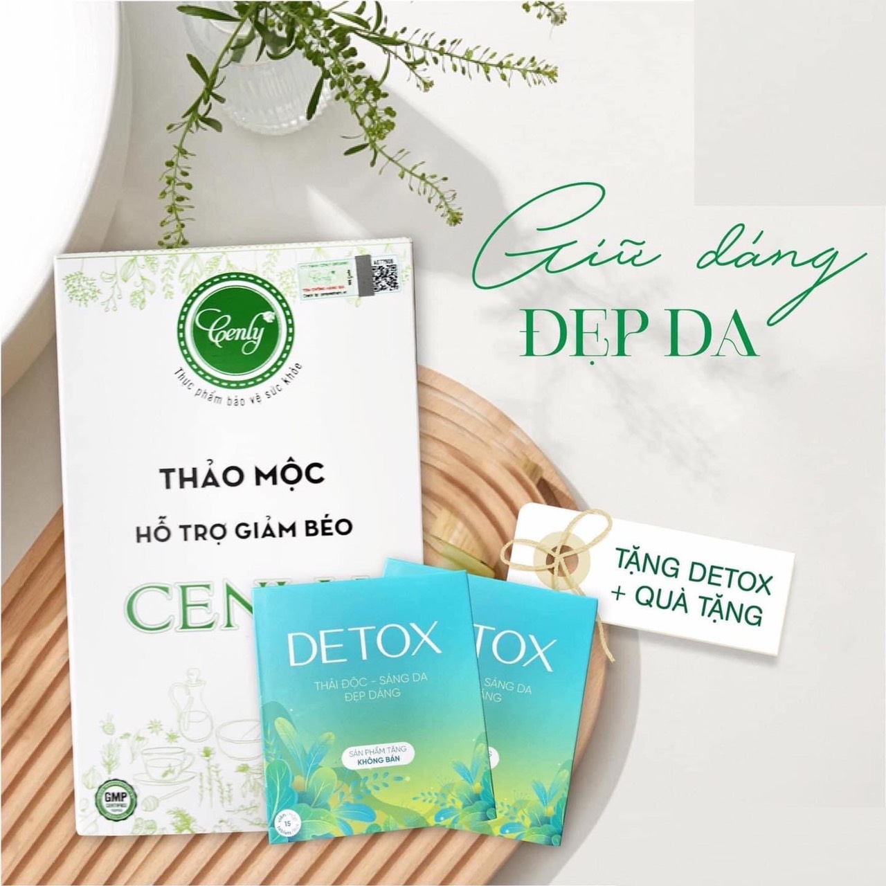 Herb slimming support cenlly 30V/30 days (donated 15 tablets detox)