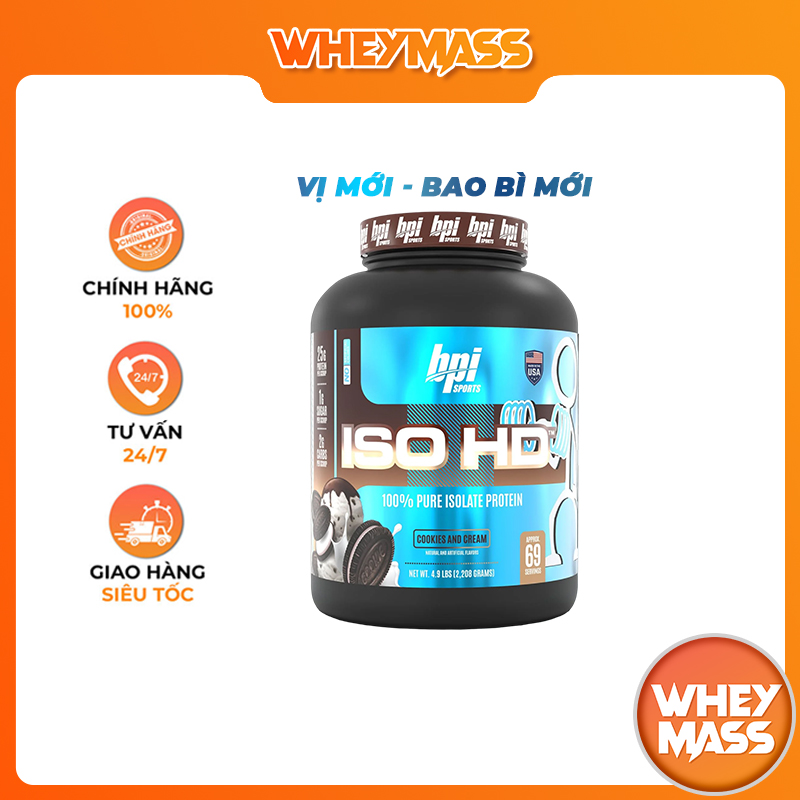 Sữa Tăng Cơ Bắp Bpi Bpisports Iso HD 69 Lần Dùng