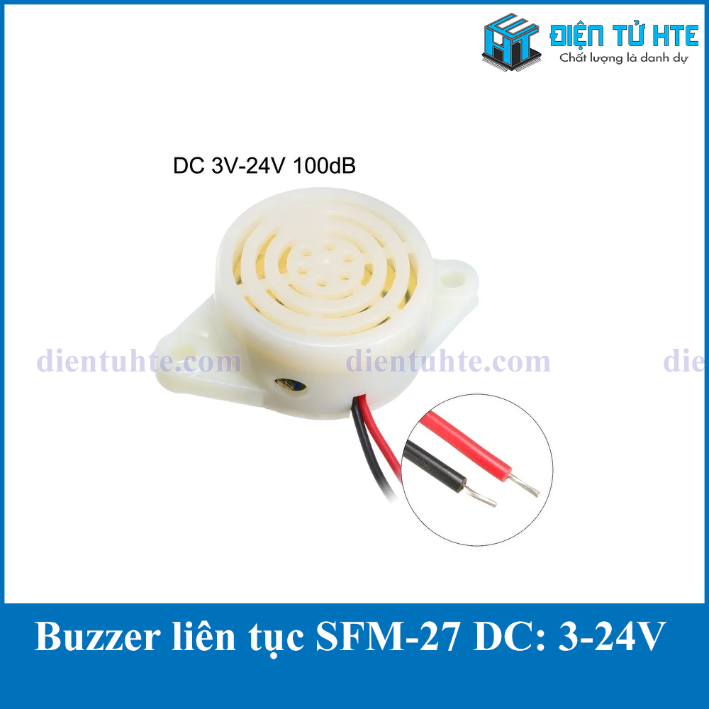 Còi Buzzer âm lượng to SFM-27 3-24V