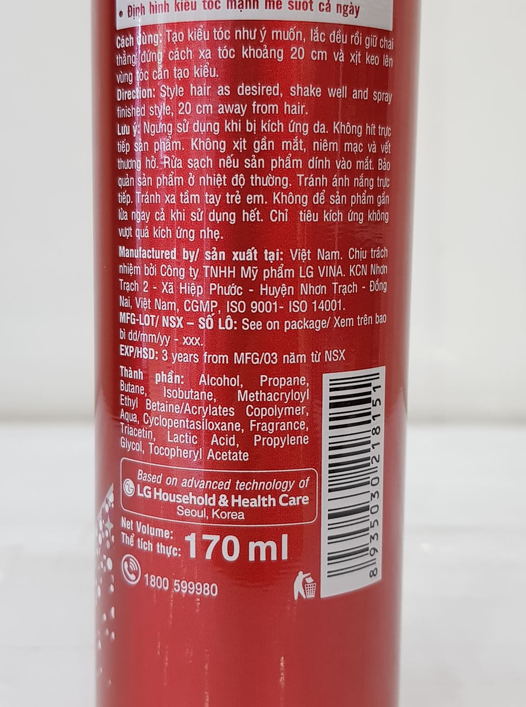 Keo Xịt Giữ Nếp Tóc Double Rich Hair Spray 170ml