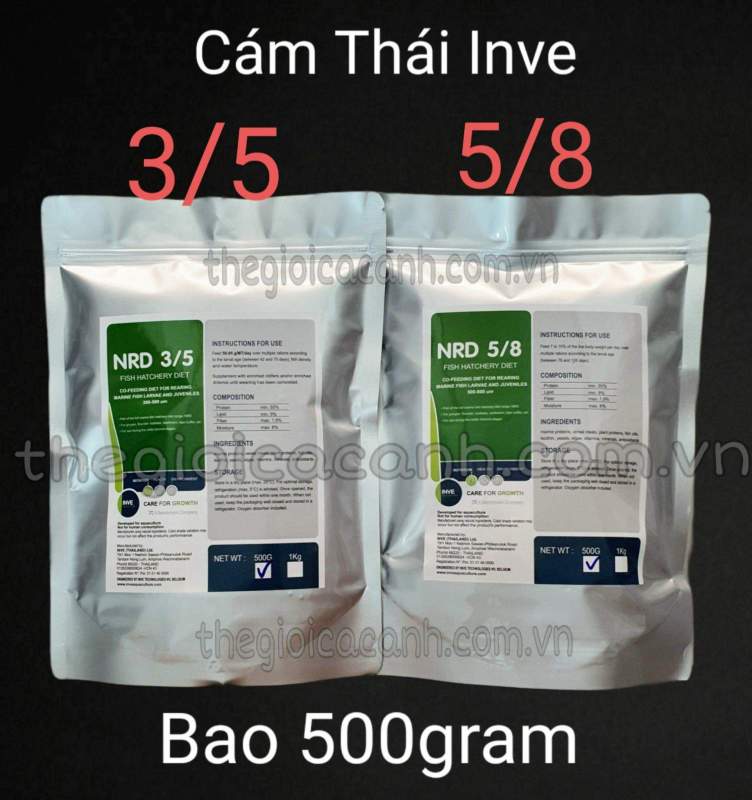 CÁM THÁI INVE 3/5, 5/8 BAO 500G 1KG 3KG - THỨC ĂN CÁ 7 MÀU, CÁ CẢNH, THỦY SINH