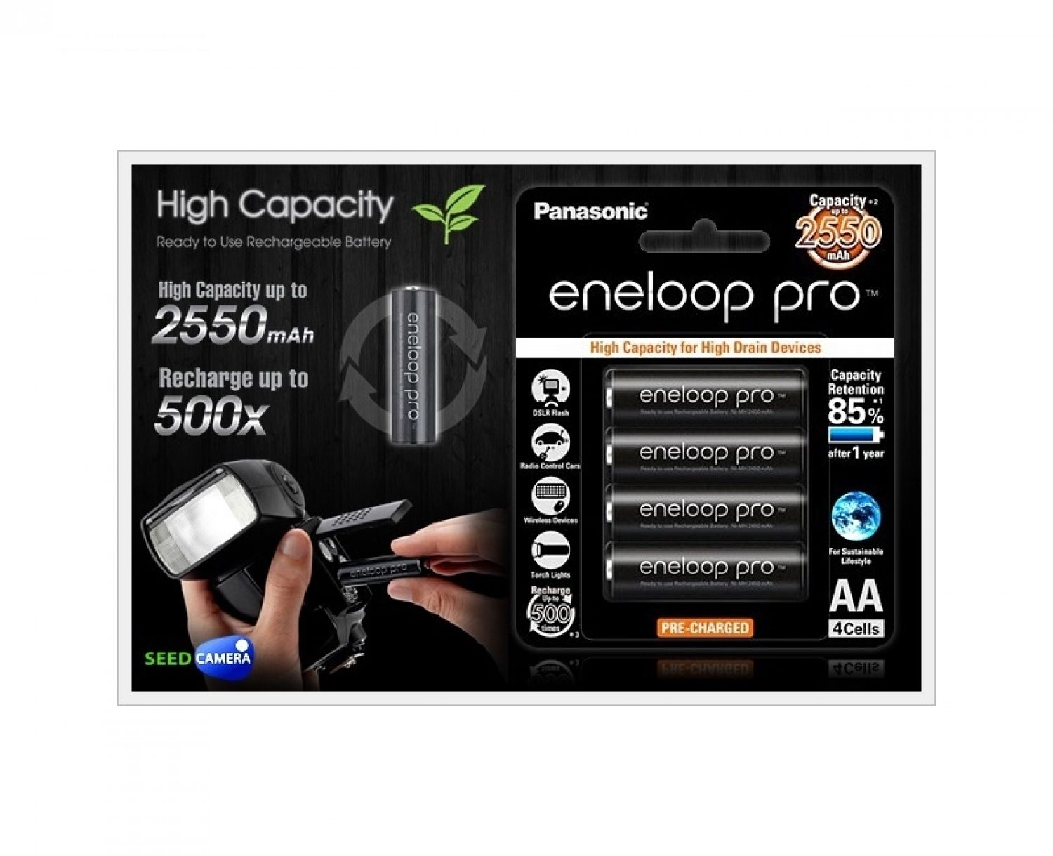 PIN AA PANASONIC ENELOOP PRO 2550MAH