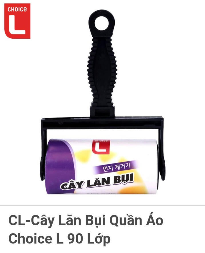 CL-Cây Lăn Bụi Quần Áo Choice L 90 Lớp