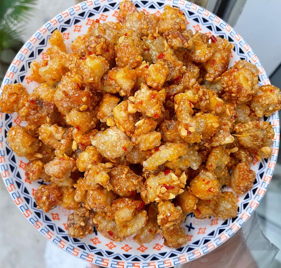 Tóp mỡ rim mắm tỏi