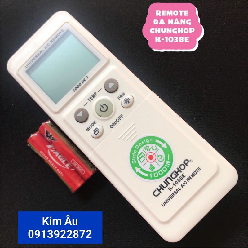Điều khiển điều hòa đa năng 1038 Chunghop