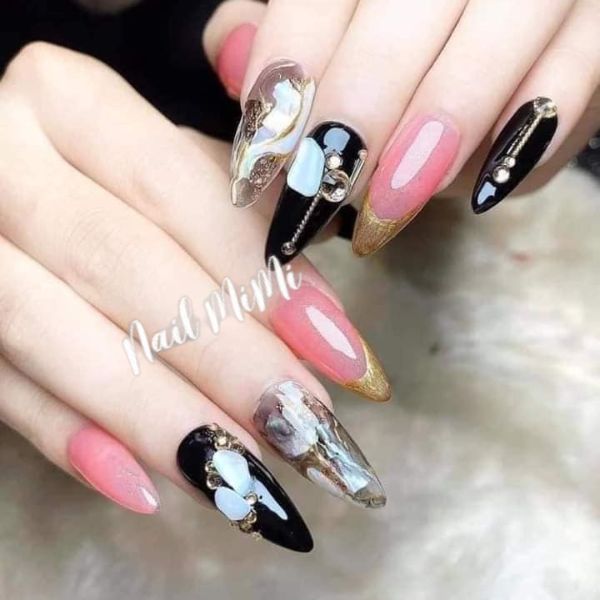 Xà Cừ Vân Đá Trang Trí Móng Siêu Đẹp Set 12 Màu